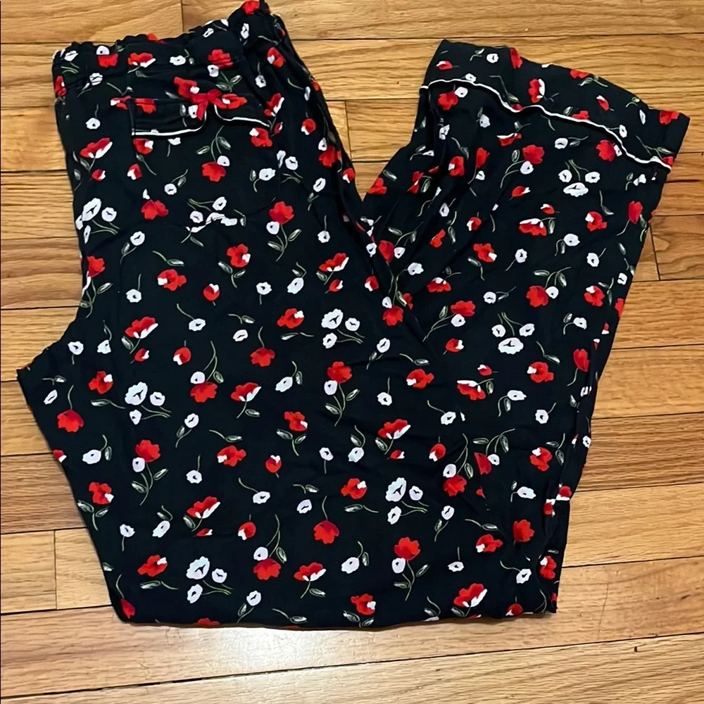 Victoria’s  Secret Floral Black Pajama Pants